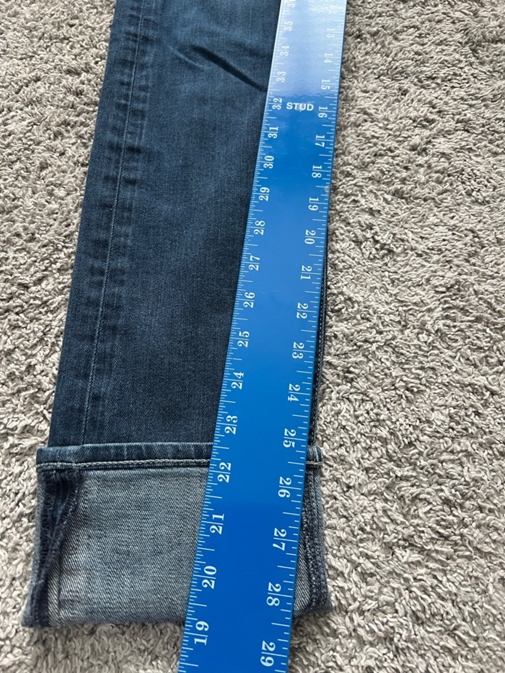 Ström Women’s Nio High Rise Skinny Jeans in Storm Wash Blue - Size 29 - Picture 16 of 16